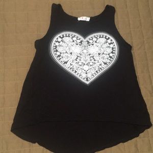 Asymmetrical tank top